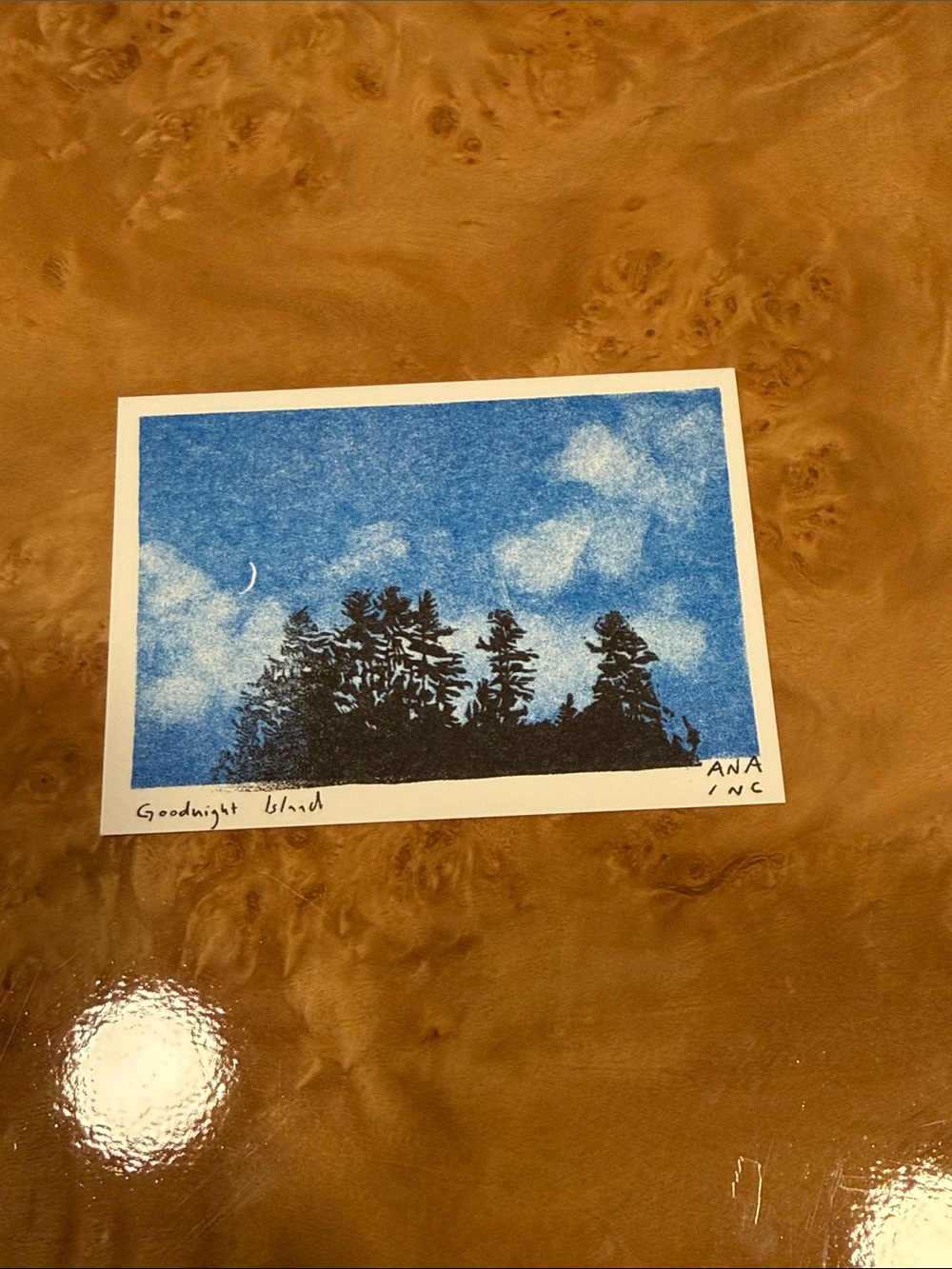 Inciardi Maine Emporium Mini Print Goodnight Island